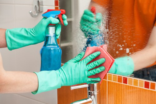 Professional carpet cleaning in a modern Canary Wharf apartment