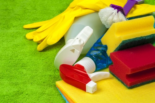 Stain removal treatment on carpet fibres in Canary Wharf
